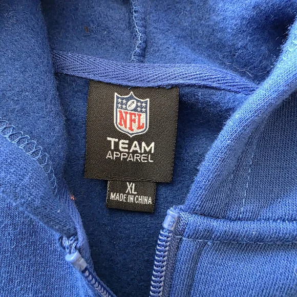 NFL Indianapolis Colts Blue Zip-Up Hoodie - Picture 6 of 9